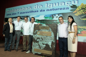 Prefeito Reni Pereira na festa dos 74 anos do Parque Nacional do Iguaçu